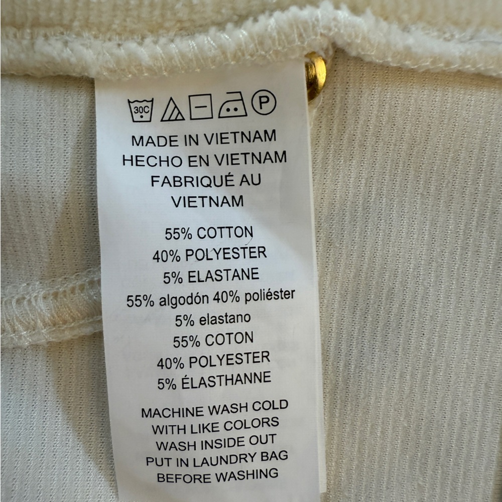Michael Kors Cream High Rise Skinny Pant . Size L NWT - Picture 9 of 11
